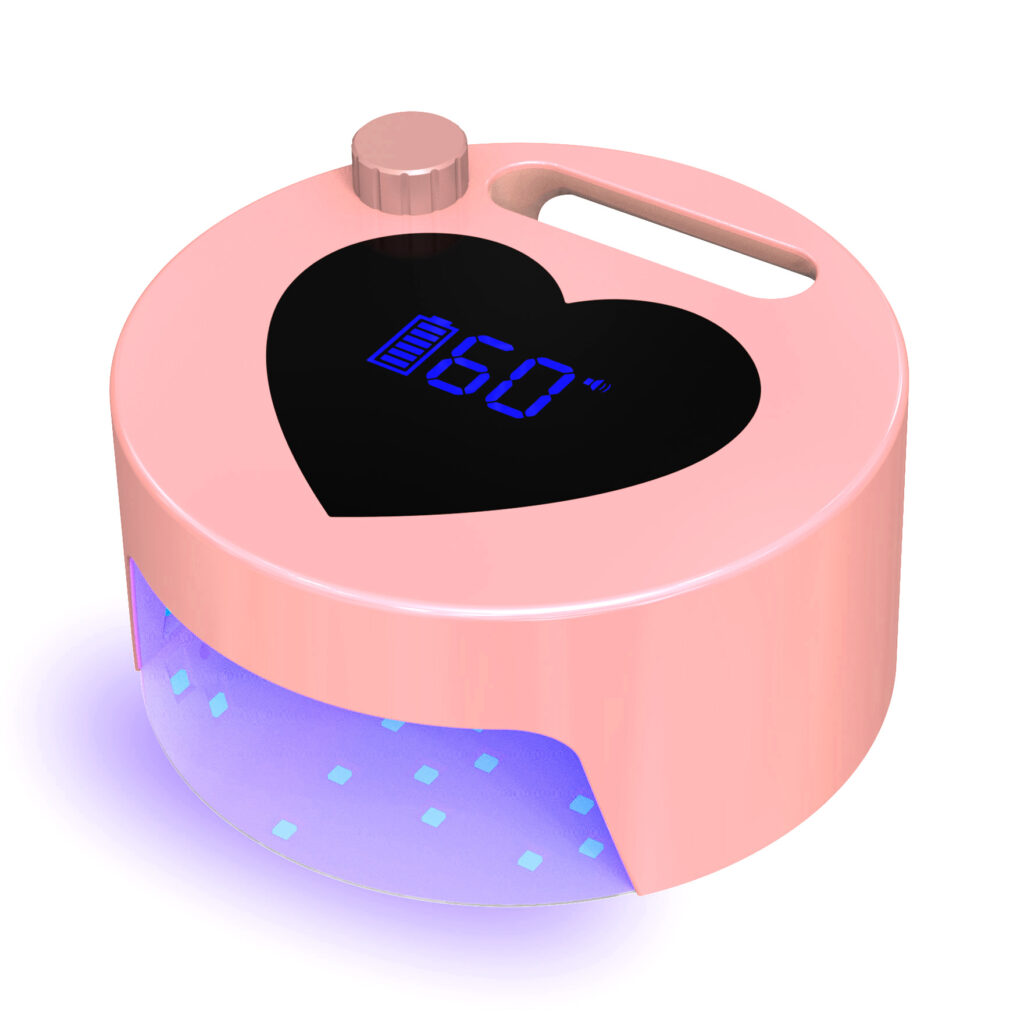 NLS14 Heart-Shaped Nail Lamp-Pink