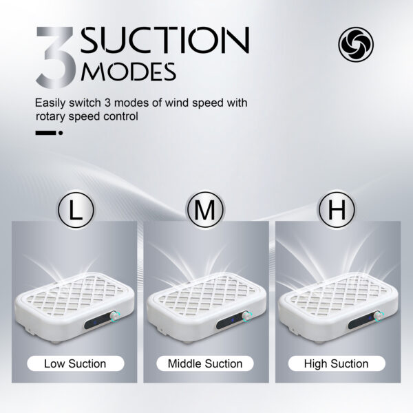 5 DC02 Nail Dust Collector-White