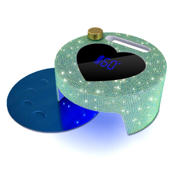 NLS14D Heart-Shaped Nail Lamp-Green Diamond