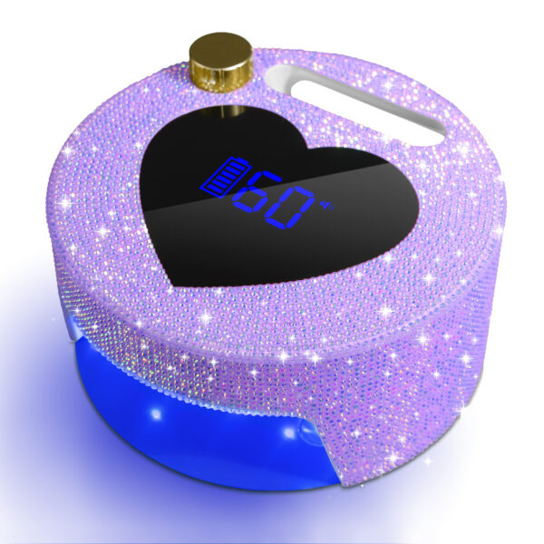 AB紫色粗钻 NLS14D Heart-Shaped Nail Lamp-Purple Diamond