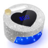 NLS14D Heart-Shaped Nail Lamp-Silver Diamond