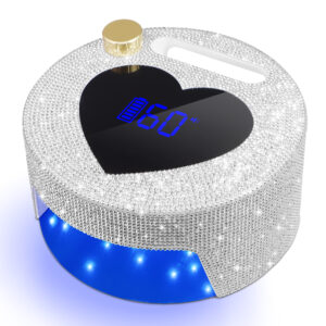 NLS14D Heart-Shaped Nail Lamp-Silver Diamond