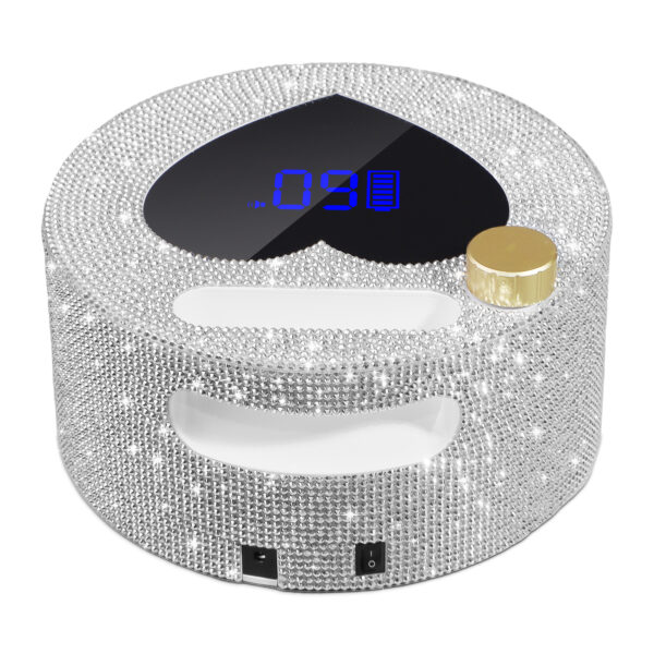 NLS14D Heart-Shaped Nail Lamp-Silver Diamond
