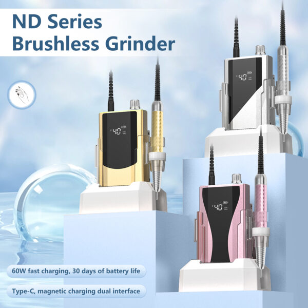 ND70S Brushless Nail Drill-Gold