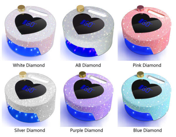 NLS14D Heart-Shaped Nail Lamp-Green Diamond