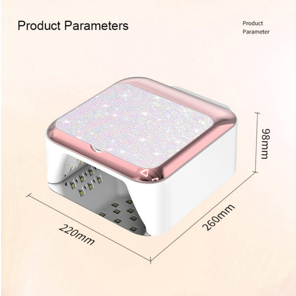 NLS19D Portable Nail Lamp-White Diamond