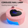 主图1 NLS14D Heart-Shaped Nail Lamp-Pink Diamond