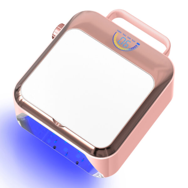 电镀粉+粉色 NLS19 Portable Nail Lamp-Pink