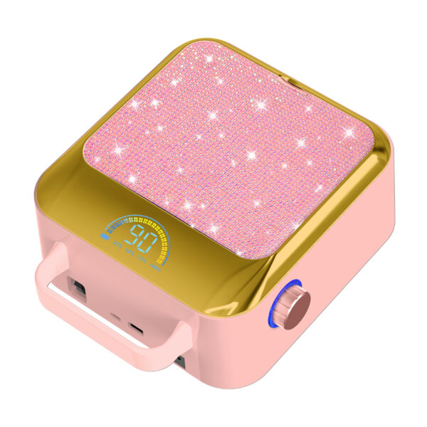 电镀粉+粉色2 NLS19D Portable Nail Lamp-Pink Diamond