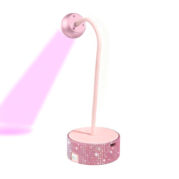 5 NLM14 Mini UV Nail Lamp-Pink Diamond