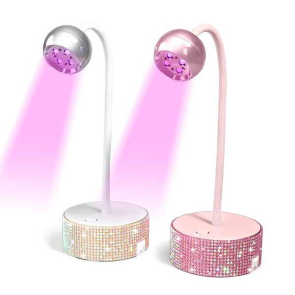 6-1 NLM14 Mini UV Nail Lamp-Pink Diamond
