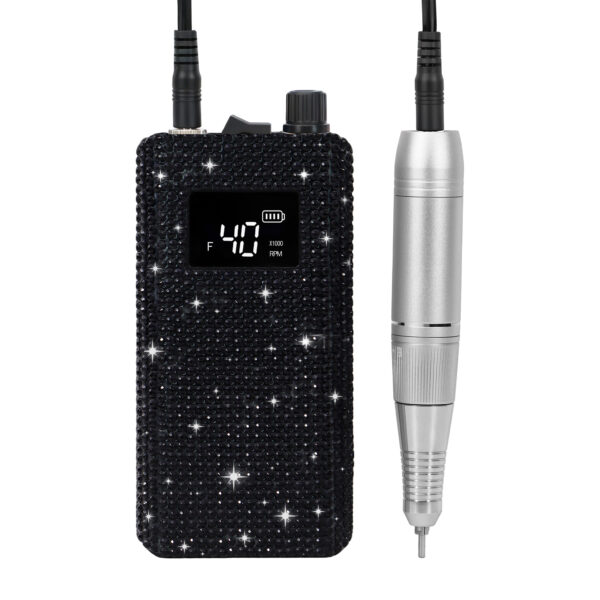 ND180B黑色粗钻银色笔 ND180BD Brushed Motor Nail Drill-Diamond