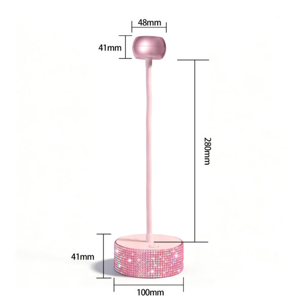 NLM14尺寸 NLM14 Mini UV Nail Lamp-Pink Diamond