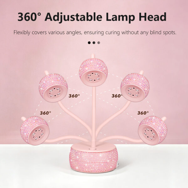 主图4 NLM15D Mini LED Nail Lamp-Pink Diamond