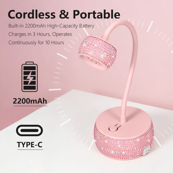 主图5 NLM15D Mini LED Nail Lamp-Pink Diamond