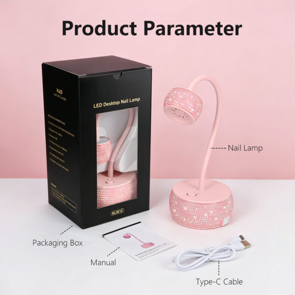 主图6 NLM15D Mini LED Nail Lamp-Pink Diamond