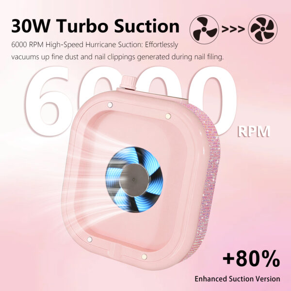 DC01D Nail Dust Collector-Pink Diamond